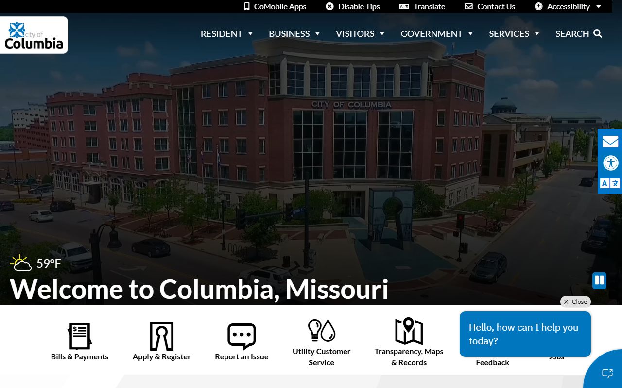 City of Columbia website, Boone County deed records area
