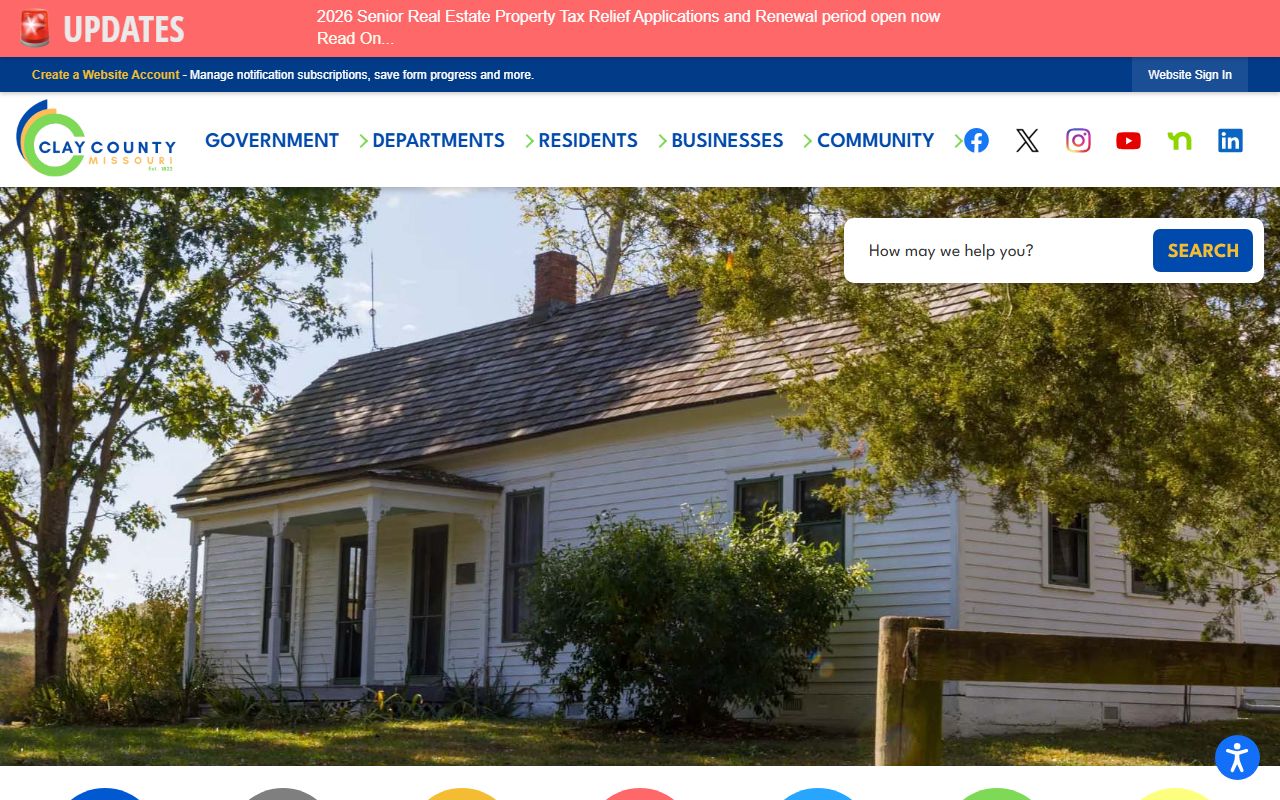 Clay County government website for deed records services