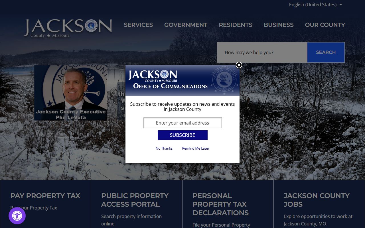Jackson County government website for Kansas City deed records