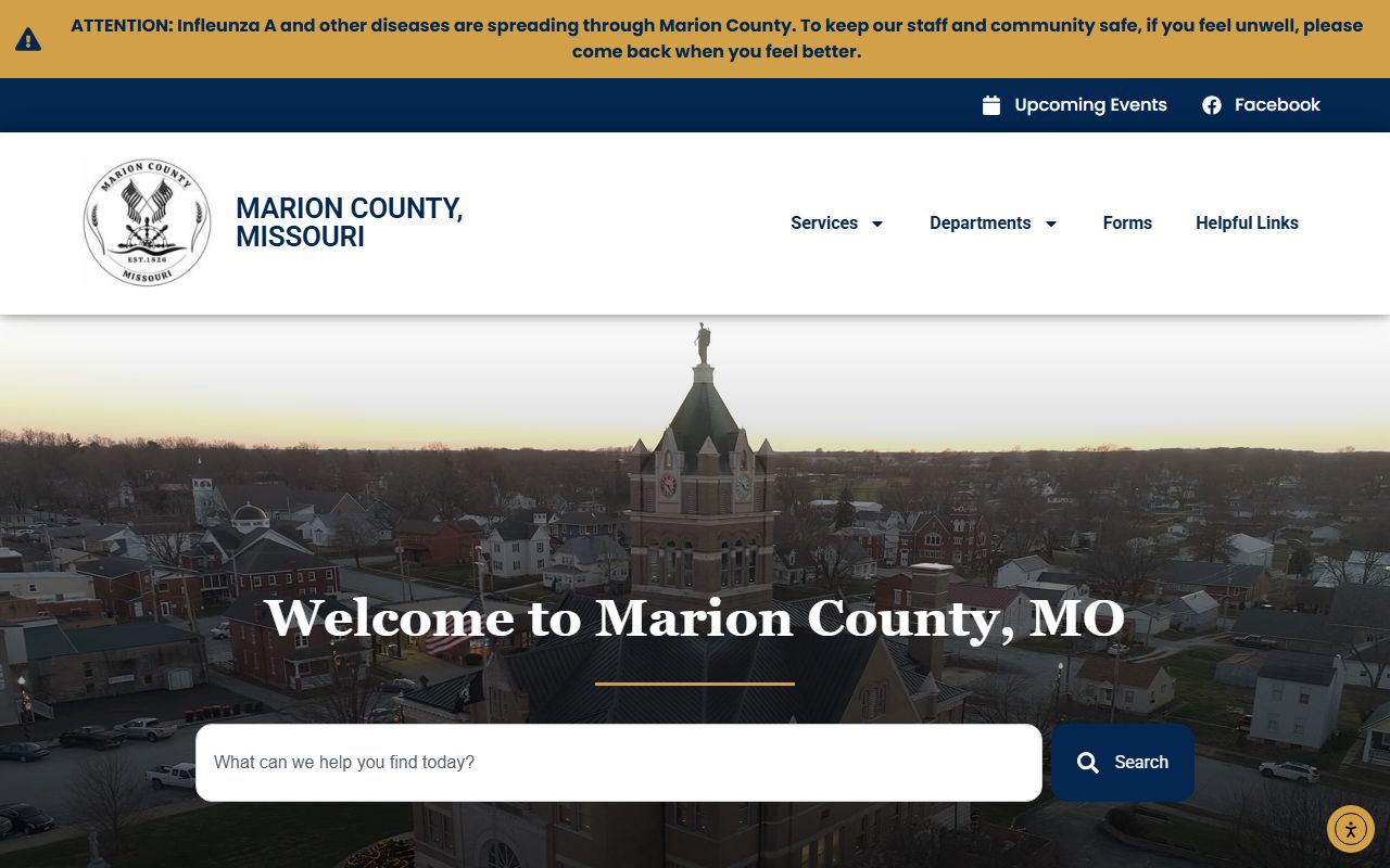 Marion County government website for deed records access