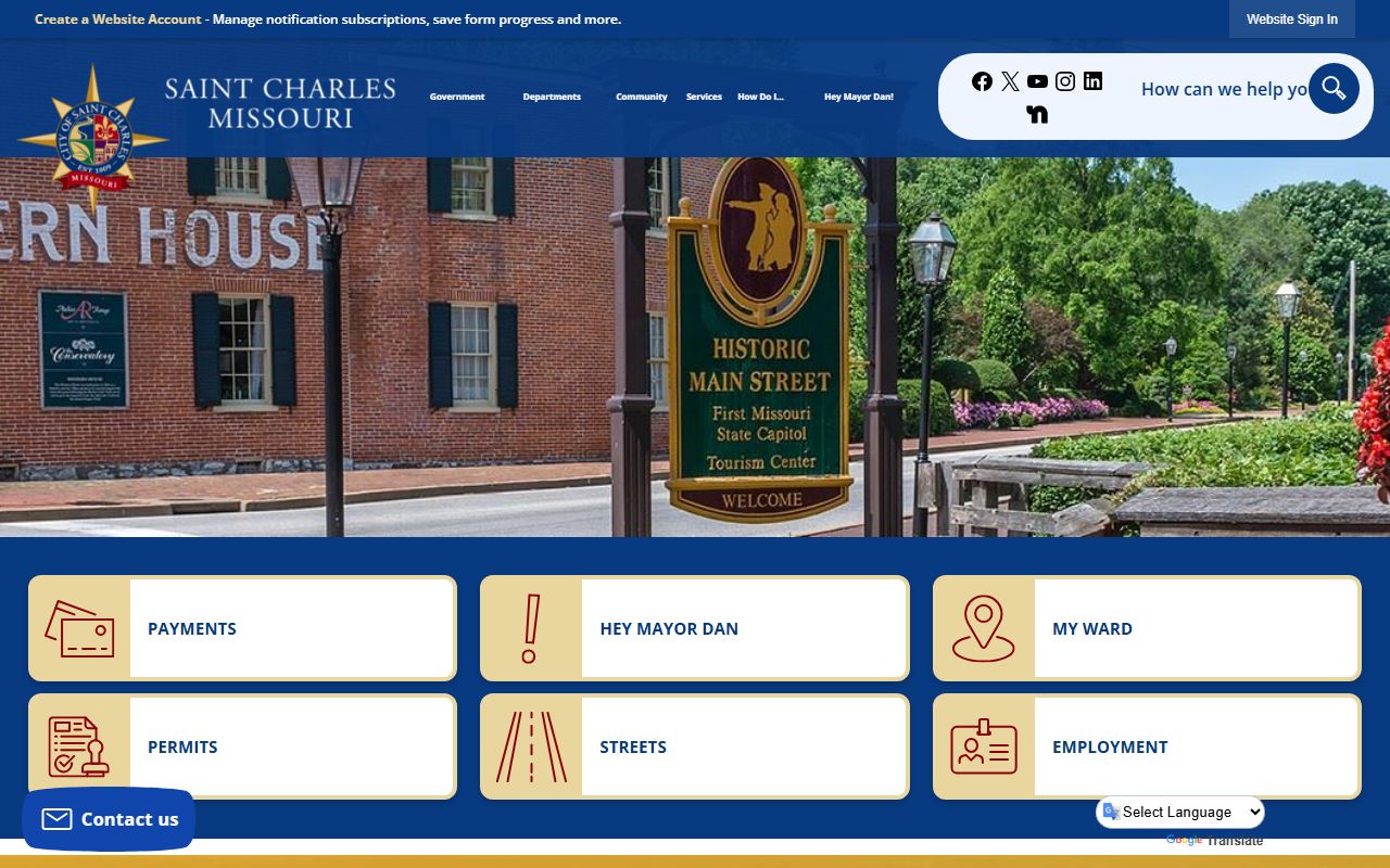 City of St. Charles resources for St. Charles County deed records
